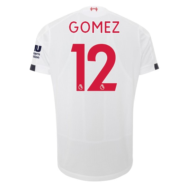 Camiseta Liverpool NO.12 Gomez 2ª 2019/20 Blanco